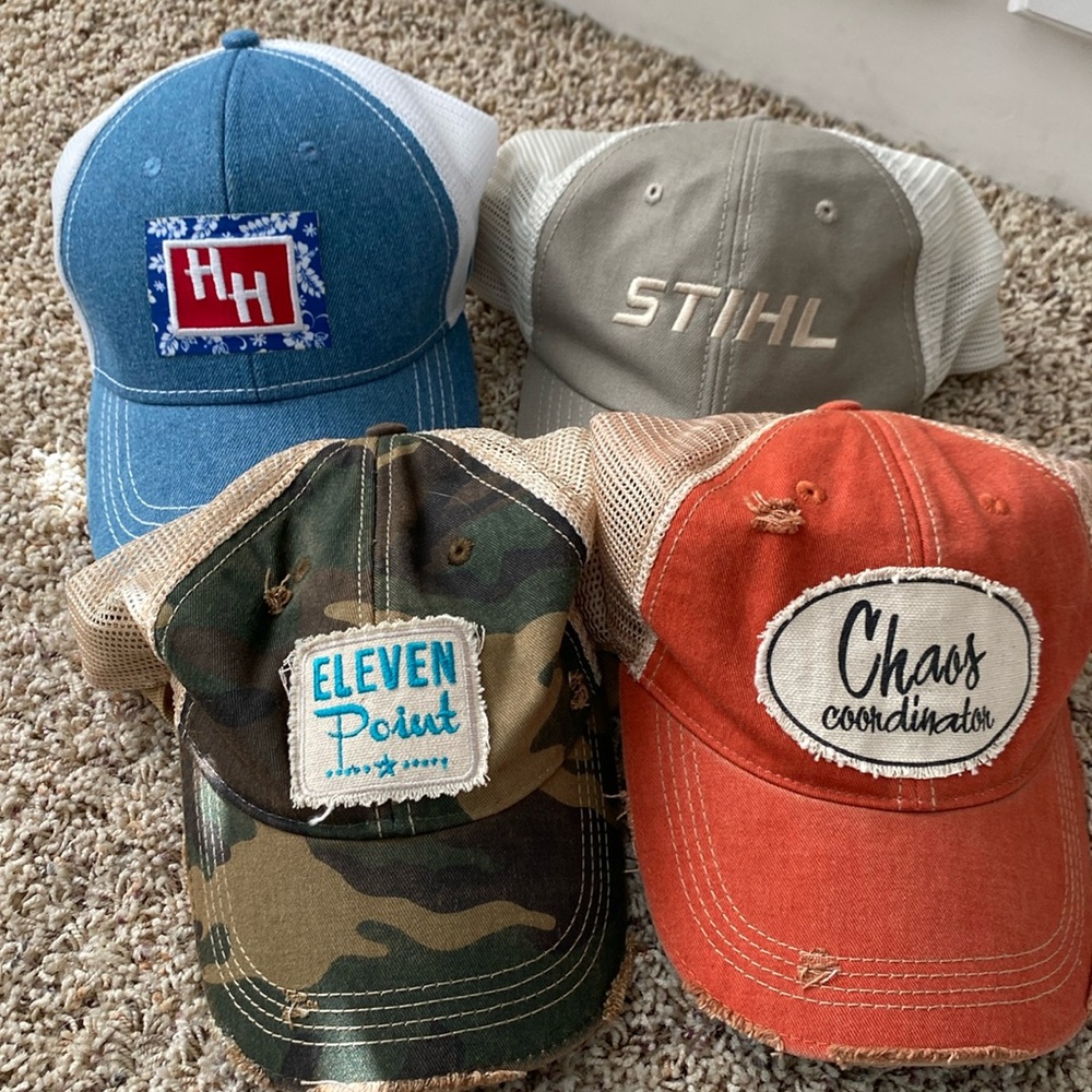 Lot of 4 Baseball Caps